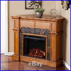 Mfp58029 Oak Convertible Fauxed Slate Front Electric Fireplace With Remotei