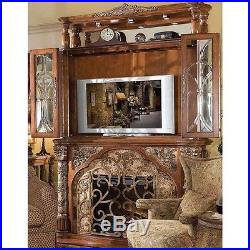 Michael Amini Villa Valencia Traditional Style Luxury Electric Fireplace by AICO