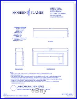Modern Flames 60 Landscape Fullview Electric Linear Fireplace