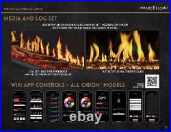 Modern Flames 60 Orion Slim Heliovison Single Side Electric Fireplace OR60-SLIM