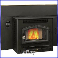 Multi Fuel Fireplace Heater Insert Corn & Pellet 60 LBS Capacity Hopper
