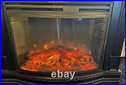 Muskoka Picton Electric Fireplace With Bookshelves In Espresso Finish. Mint