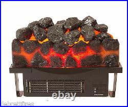 NEW 16 40cm Inset Tray LED Electric Fire fit Coal Back Brick Basket replacement