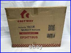 NEW Costway 28.5 Flat LED Electric Heater Fireplace EP24718US Remote Control