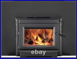 Napolean S20i Steel Wood Burning Black Fireplace Insert withBlower-65,000 BTU