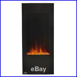 Napoleon Azure Vertical 38 Inch Wall Mount Hanging Electric Fireplace with Remote