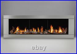 Napoleon Vector Linear Gas 62 Fireplace LHD62N with Stainless Steel Surround SALE