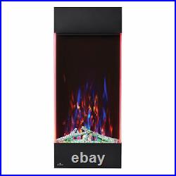 Napoleon Vertical Wall Hanging LED Flame Electric Fireplace, 38 Inch Tall (Used)