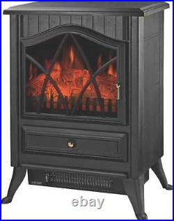 New Homebasix Nd-18d2s Electric Fireplace Heater 1500 Watt 2 Settings 0019489