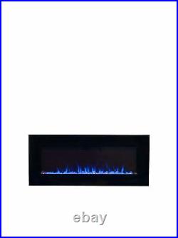 Northwest Electric Fireplace Wall Mounted, LED Fire and Ice Flame, with Remot
