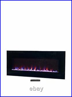 Northwest Electric Fireplace Wall Mounted, LED Fire and Ice Flame, with Remote