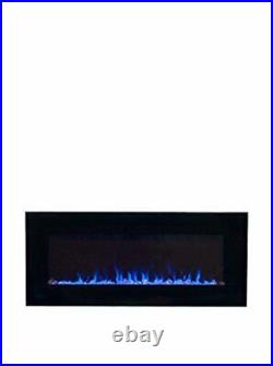 Northwest Electric Fireplace Wall Mounted, LED Fire and Ice Flame, with Remote