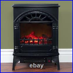 Northwest Free Standing Electric Log Fireplace Thermostat Control 21 x 16 x 10