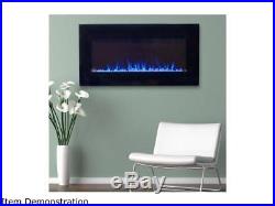 Northwest LED Fire and Ice Electric Fireplace Heater with Remote 36 Inch