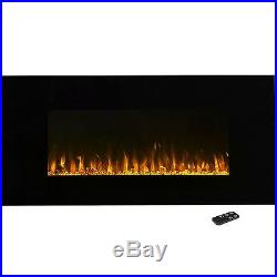 Northwest LED Fire and Ice Wall Mount Fireplace with Remote 42 Inches Timer