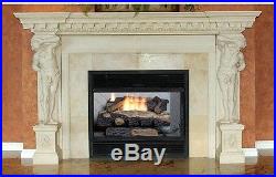Oakwood 24 In Vent Free Propane Gas Home Fireplace Logs Thermostatic Control G