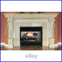 Oakwood 24 in. Home Vent-Free Propane Gas Fireplace Logs Thermostatic Control