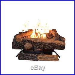 Oakwood Vent-Free Propane Gas Fireplace Logs Thermostatic Control 24 heater
