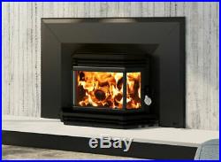 Osburn 1800 Wood Burning Stove Insert With Heat Activated Blower Bay Window