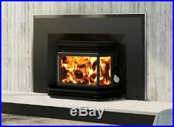 Osburn 1800 Wood Burning Stove Insert With Heat Activated Blower Bay Window