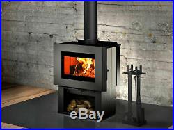 Osburn SOHO Wood Stove Free Standing Pedestal Contemporary Small Fireplace