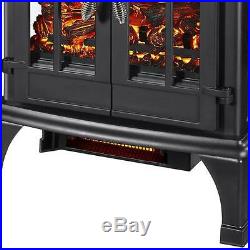 Panoramic Infrared Electric Fireplace Stove Heater 1500 Watt 1000 Sq. Ft