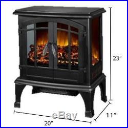 Panoramic Infrared Electric Fireplace Stove Heater 1500 Watt 1000 Sq. Ft