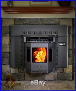 Pellet Stove Comfortbilt HP22i Fireplace Insert 42000 btu Charcoal Gray