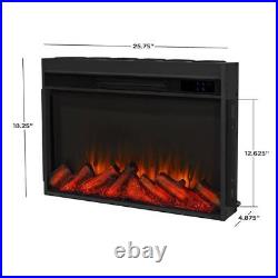 Penrose Slim 58 in. Freestanding Wooden Electric Fireplace in Driftwood