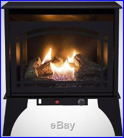 Pleasant Hearth 23.5 In. 20,000 BTU Compact Dual Fuel Gas Stove Overheat Safety