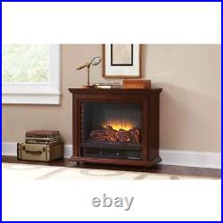 Pleasant Hearth Electric Fireplace Adjustable Flame Height/Thermostat+Infrared