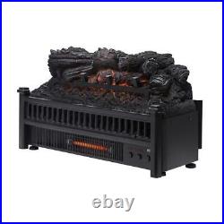 Pleasant Hearth Electric Fireplace Logs 23'' Removable Fireback Remote Control
