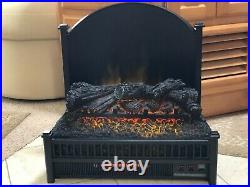 Pleasant Hearth LK-24 Electric Fireplace Logs Insert Removable Fireback & Heater