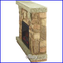 ProFusion Heat Polystone Fireplace with Mantel 4400 BTU, Model# MM01512