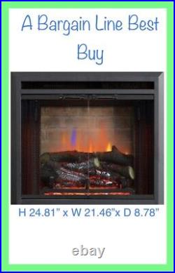 PuraFlame 24.81 in. H Ventless Electric Fireplace Insert HM42B