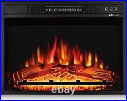Quick and Easy Assembly Electric Fireplace Realistic Flames Remote Control