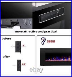 R. W. FLAME Electric Fireplace 36 inch Recessed and Wall Mounted, Fireplace