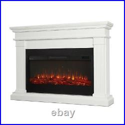 RealFlame Beau Infrared Electric Fireplace with Extra Long Firebox White