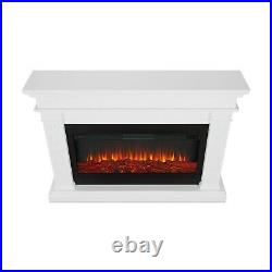 RealFlame Beau Infrared Electric Fireplace with Extra Long Firebox White