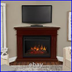 RealFlame Kennedy Electric Fireplace Infrared Grand Corner X-Lg Firebox Walnut