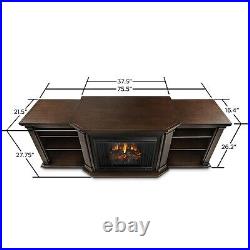 RealFlame Valmont Electric Fireplace Infrared Entertainment Center Heater Oak