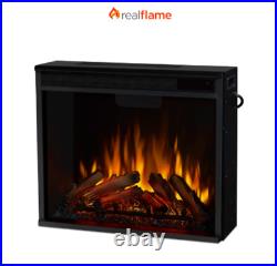 Real Flame 4199 VividFlame 4780 BTU 24 Inch Wide Freestanding Electric Firebox