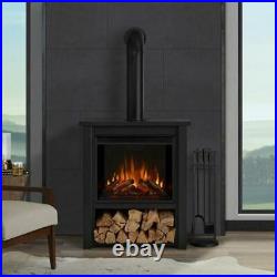 Real Flame 5005E-BK Hollis Electric Fireplace in Black