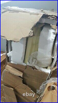 Real Flame 57.6 in W Whitewash Fan-Forced Electric Fireplace MANTLE ONLY