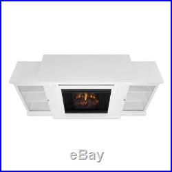 Real Flame 67 Calie Entertainment Unit with Electric Fireplace, Large in White