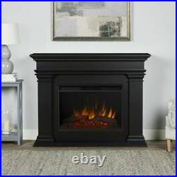 Real Flame 8090E-BLK Antero Grand Electric Fireplace in Black