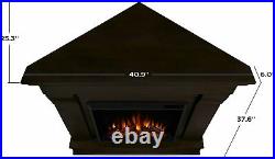 Real Flame Chateau Corner Electric Fireplace in White