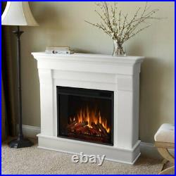 Real Flame Chateau Electric Fireplace in White