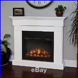 Real Flame Crawford Slim Line Electric Fireplace in White 8020E-W NEW