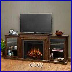 Real Flame Frederick Entertainment Electric Fireplace in Chestnut Oak
